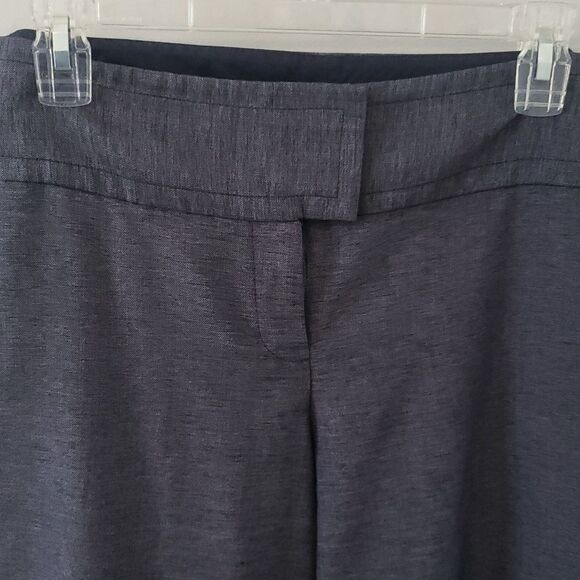 Drew Fit Wide Leg Heather Blue Trouser by The Limited women's sz 12 - Picture 2 of 6